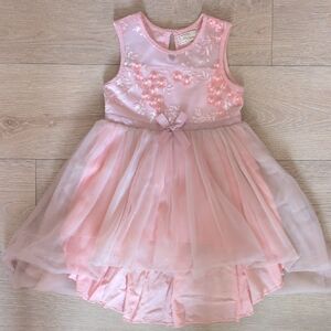 Pink Floral Kids Dress